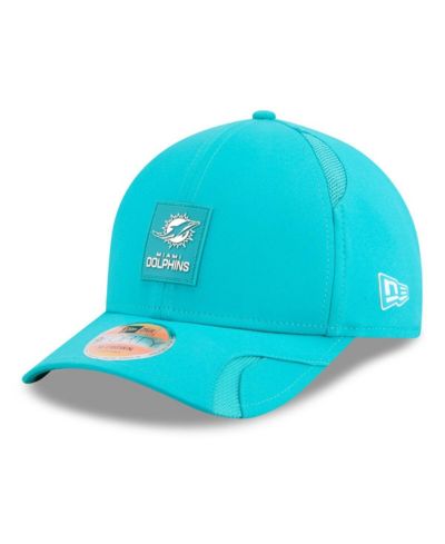 Кепка New Era Men's Miami Dolphins 2025 Sideline M-Crown 9FORTY регулируемая, Aqua