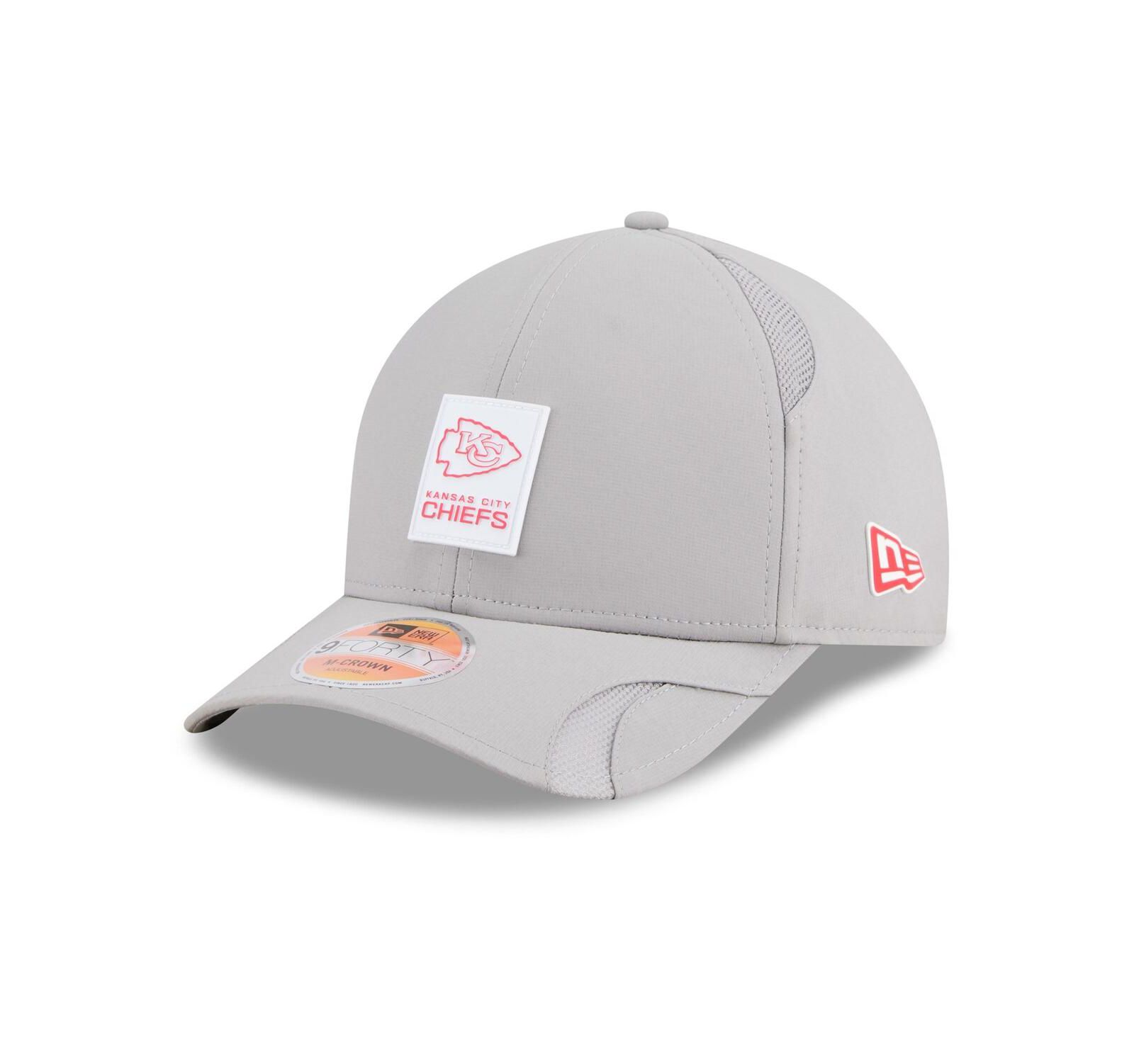 Мужская кепка New Era Kansas City Chiefs 9FORTY, серая