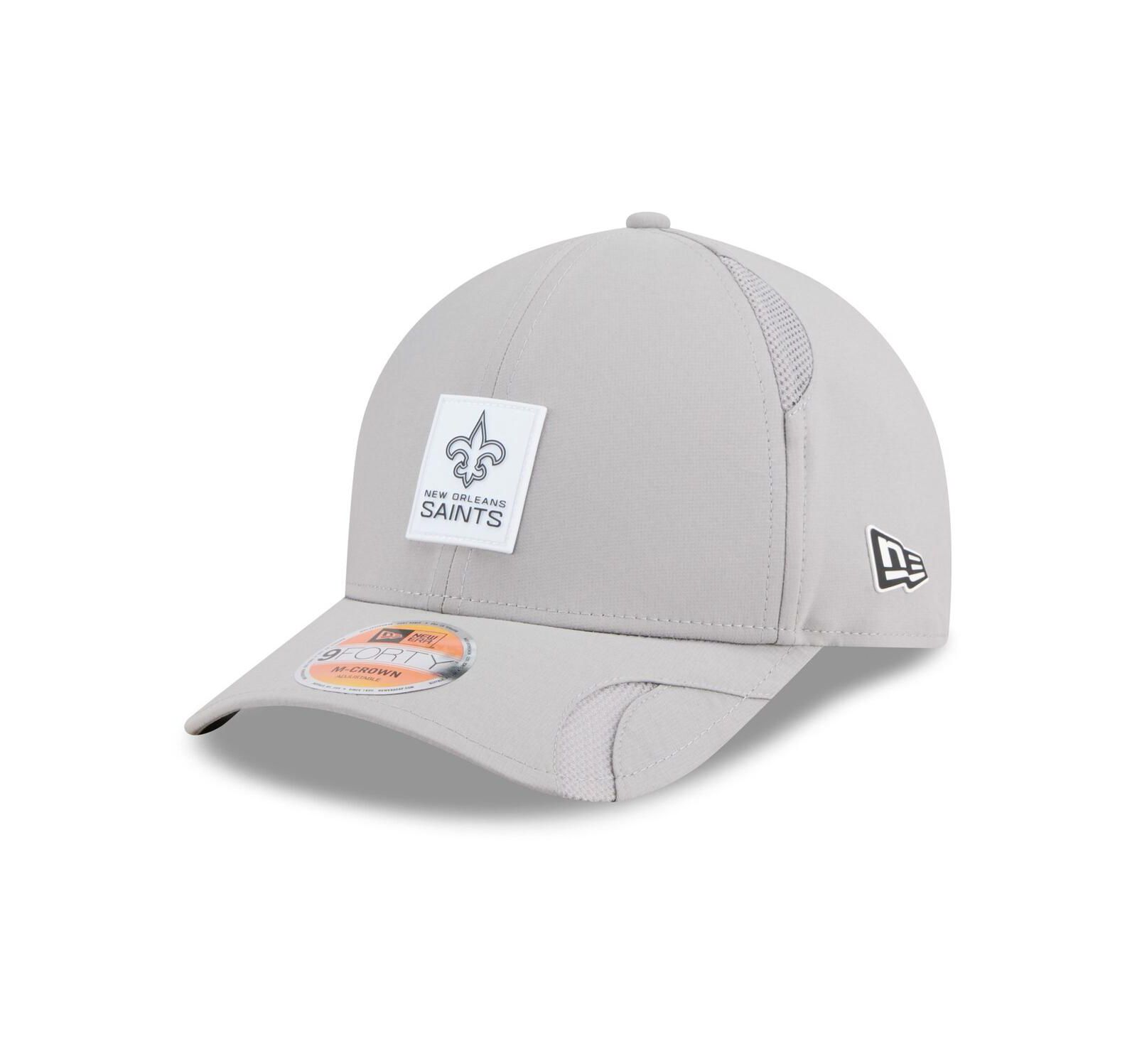 New Era Men's Gray New Orleans Saints 2025 Sideline M-Crown 9FORTY Adjustable Hat