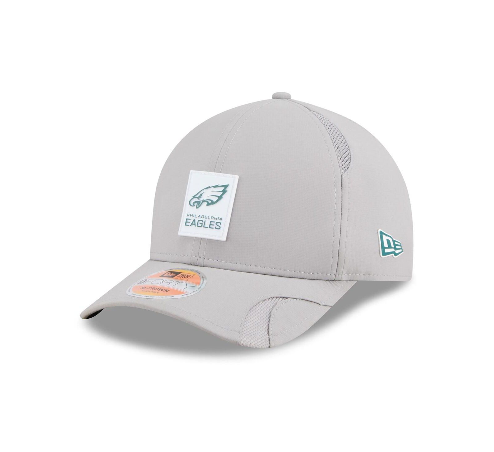 Мужская и женская регулируемая кепка New Era Philadelphia Eagles 2025 Sideline M-Crown 9FORTY
