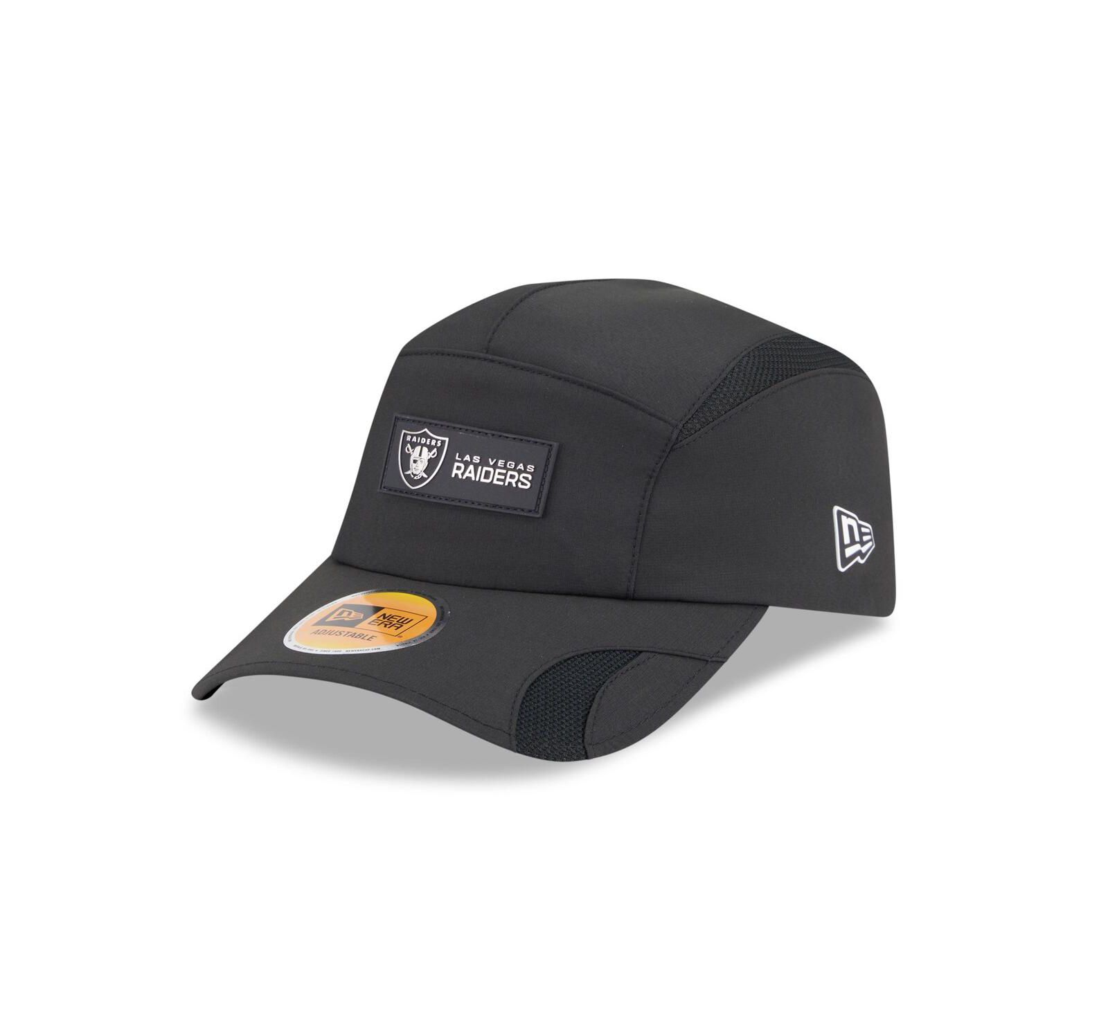 New Era Мужская черная кепка Las Vegas Raiders 2025 Sideline Runner Adjustable