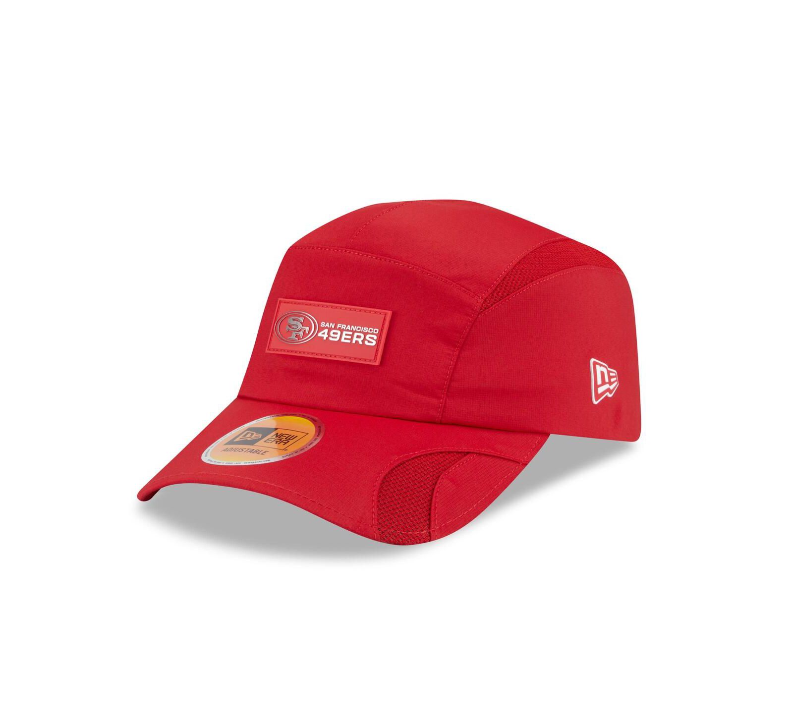 New Era Men's Scarlet San Francisco 49ers 2025 Sideline Runner Adjustable Hat