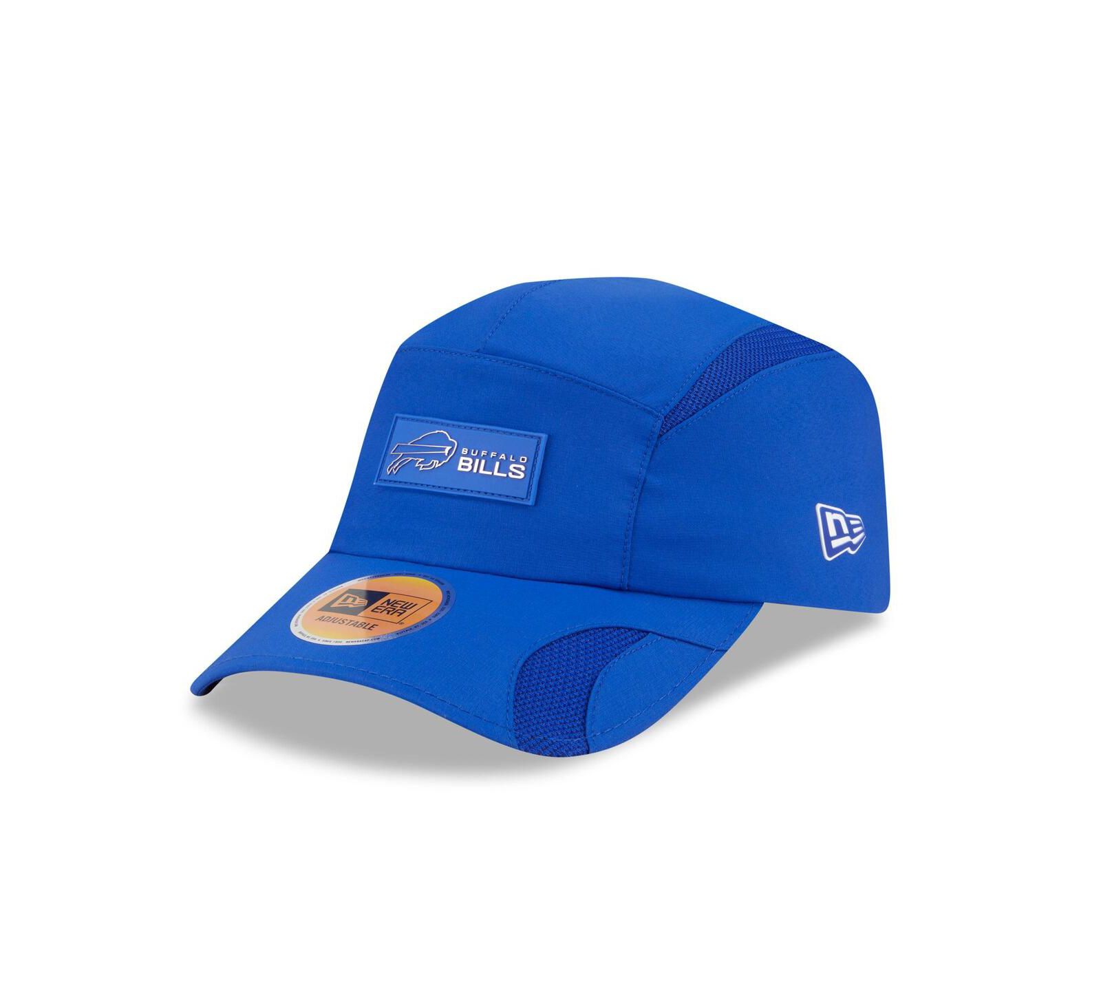 Мужская кепка New Era Royal Buffalo Bills 2025 Sideline Runner регулируемая