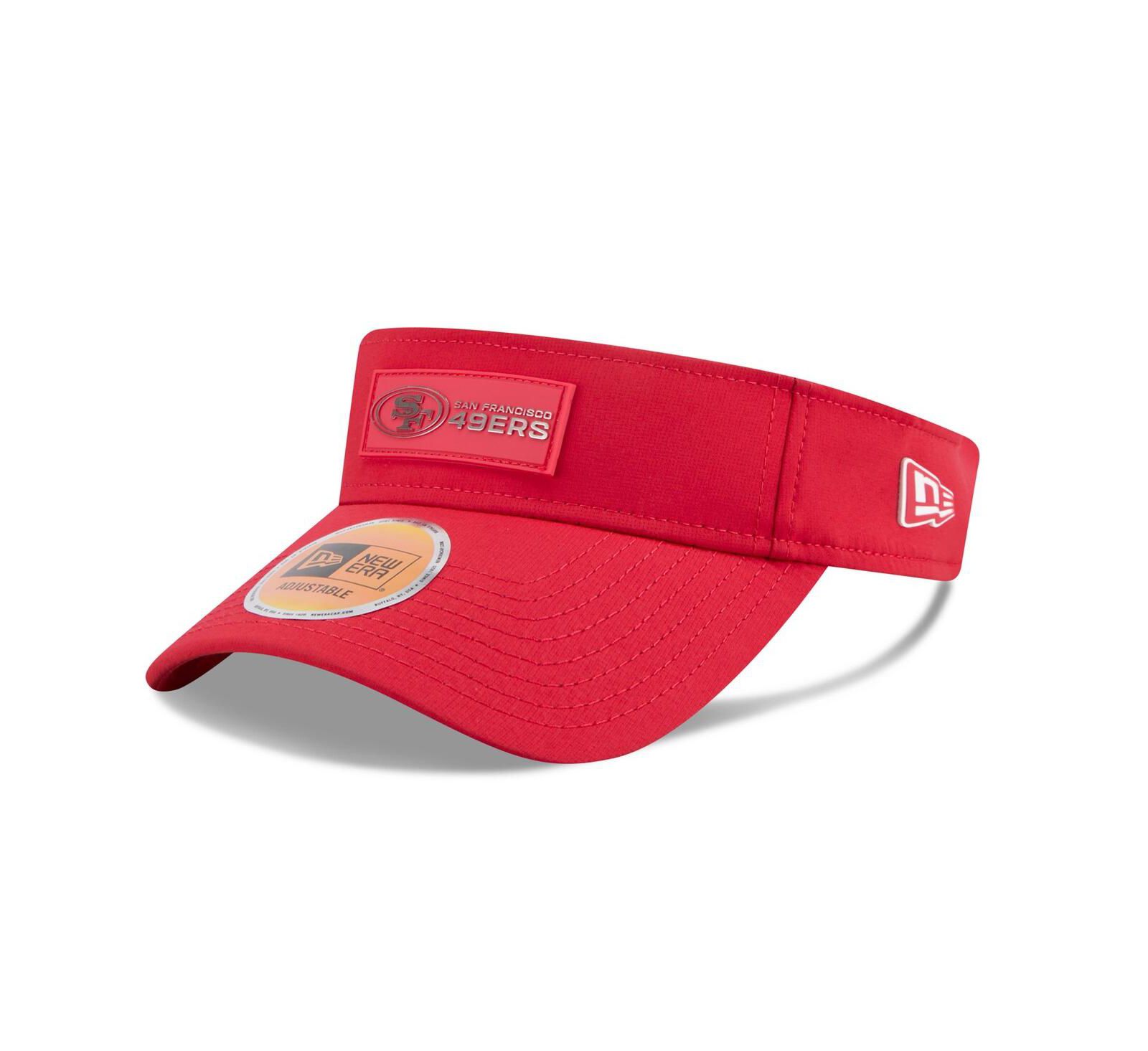 New Era Мужская козырьковая кепка 2025 Sideline Visor Scarlet San Francisco 49ers