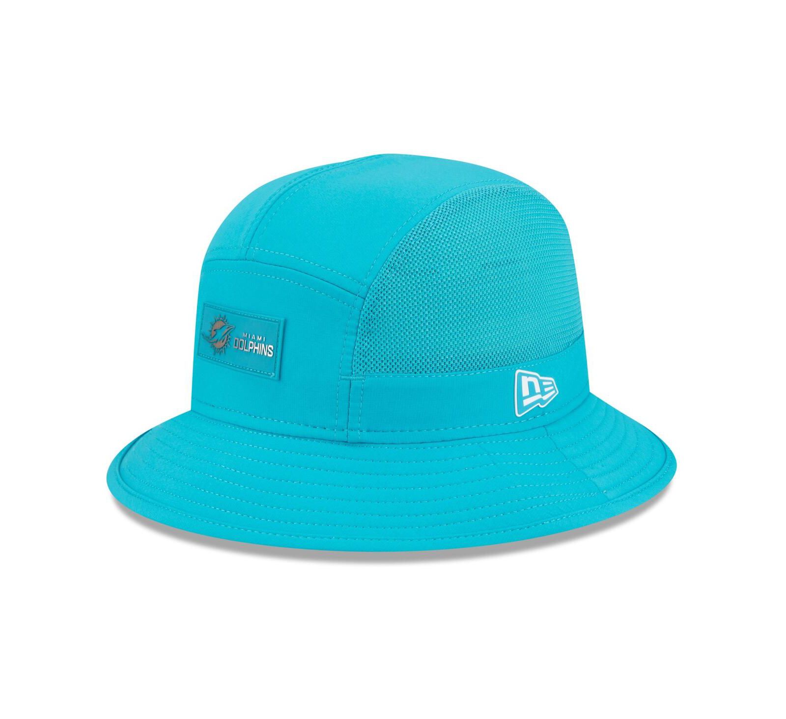 Мужская панама New Era Aqua Miami Dolphins 2025 Sideline
