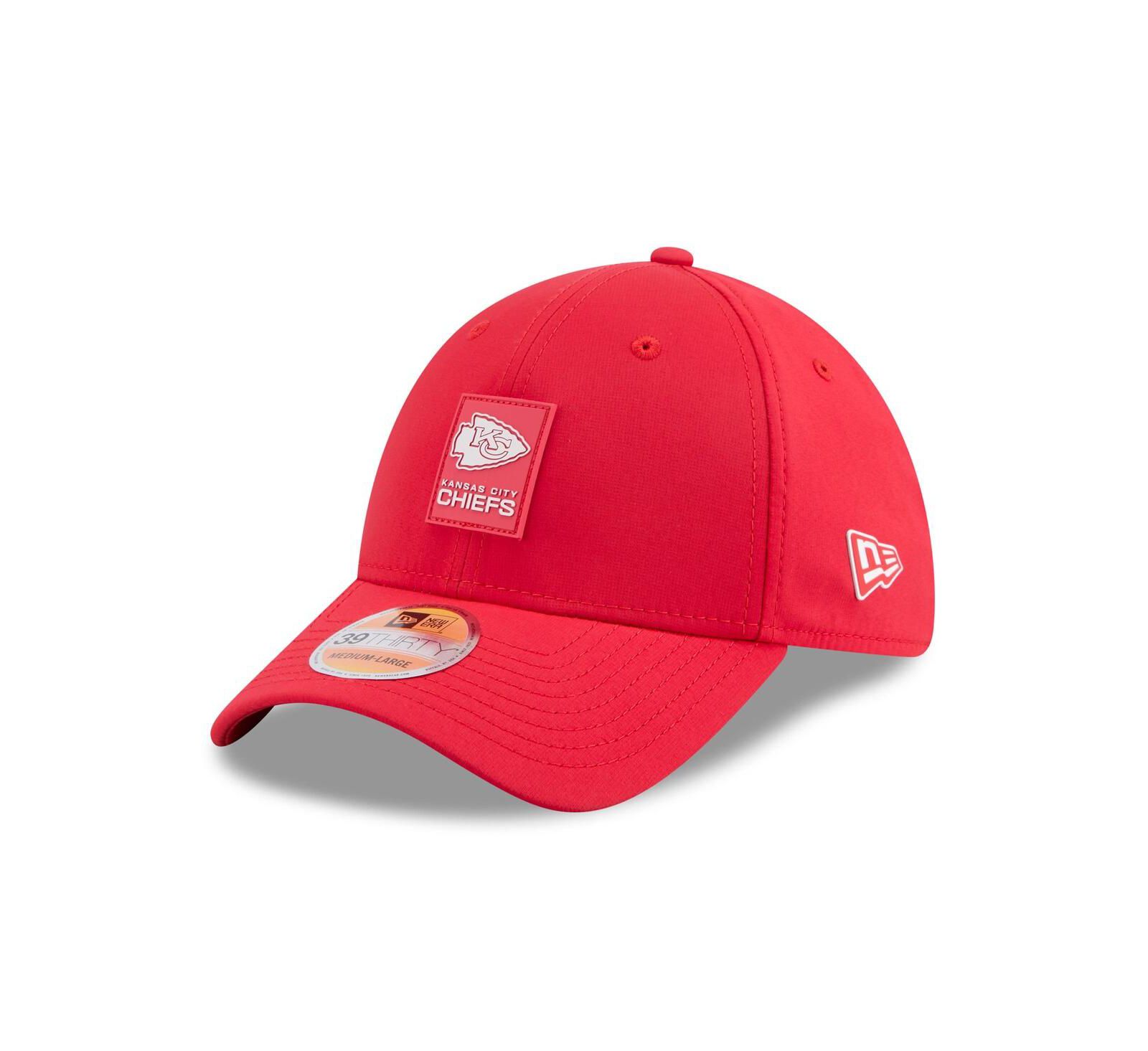Мужская кепка New Era 39THIRTY Flex Kansas City Chiefs 2025 Sideline, красная