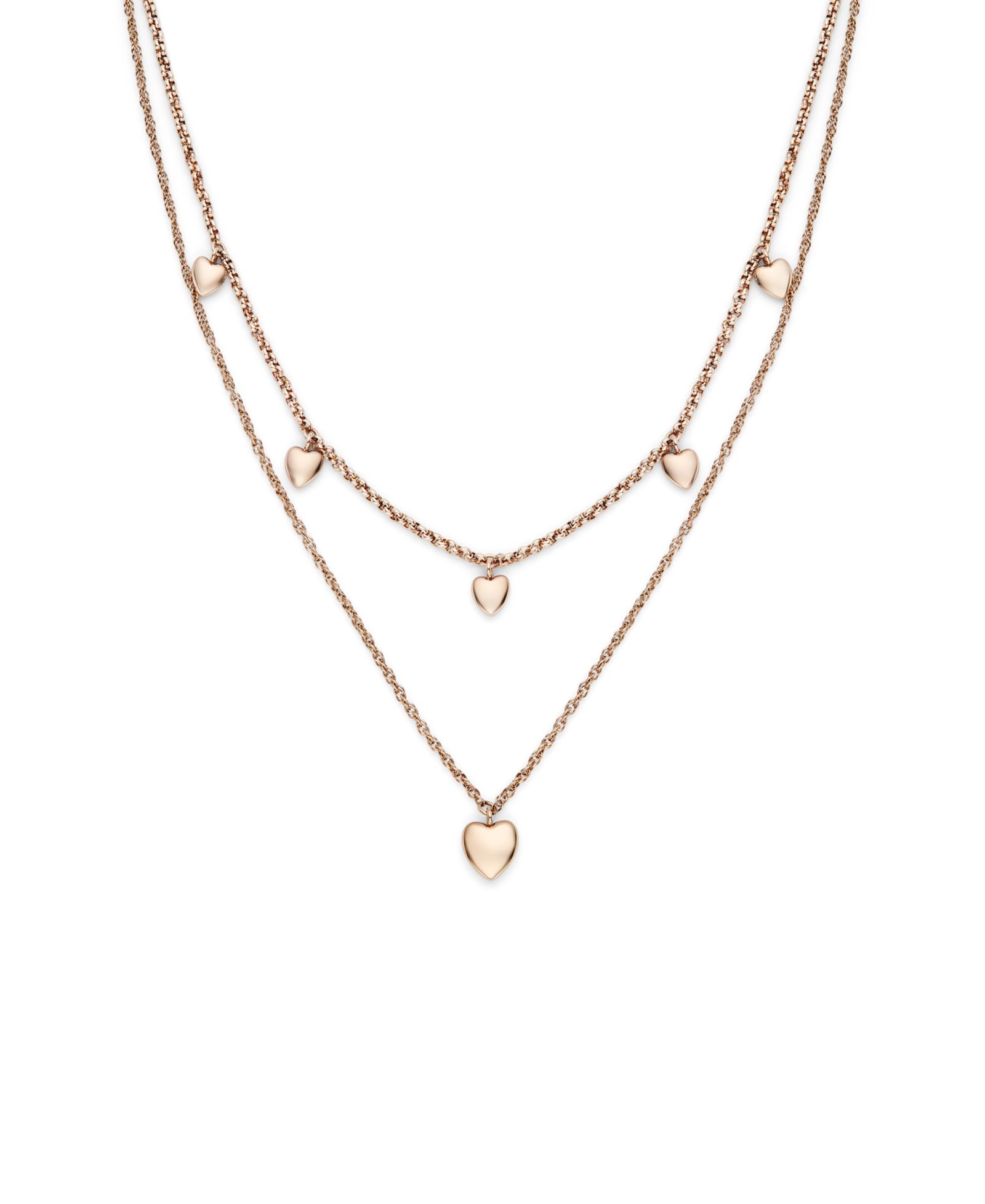 Золотистое ожерелье Olivia Burton Mini Heart из нержавеющей стали