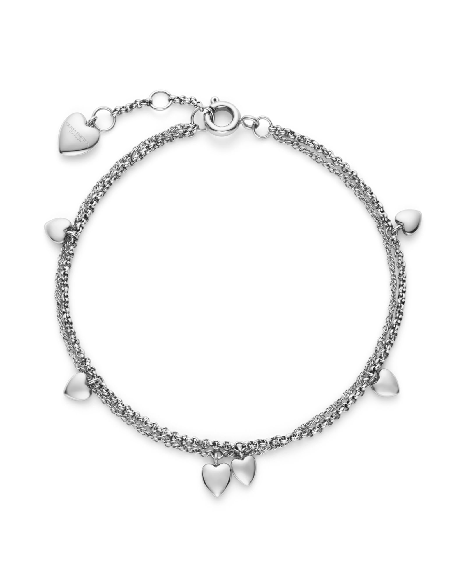 Браслет Olivia Burton Mini Heart Silver Tone Stainless Steel
