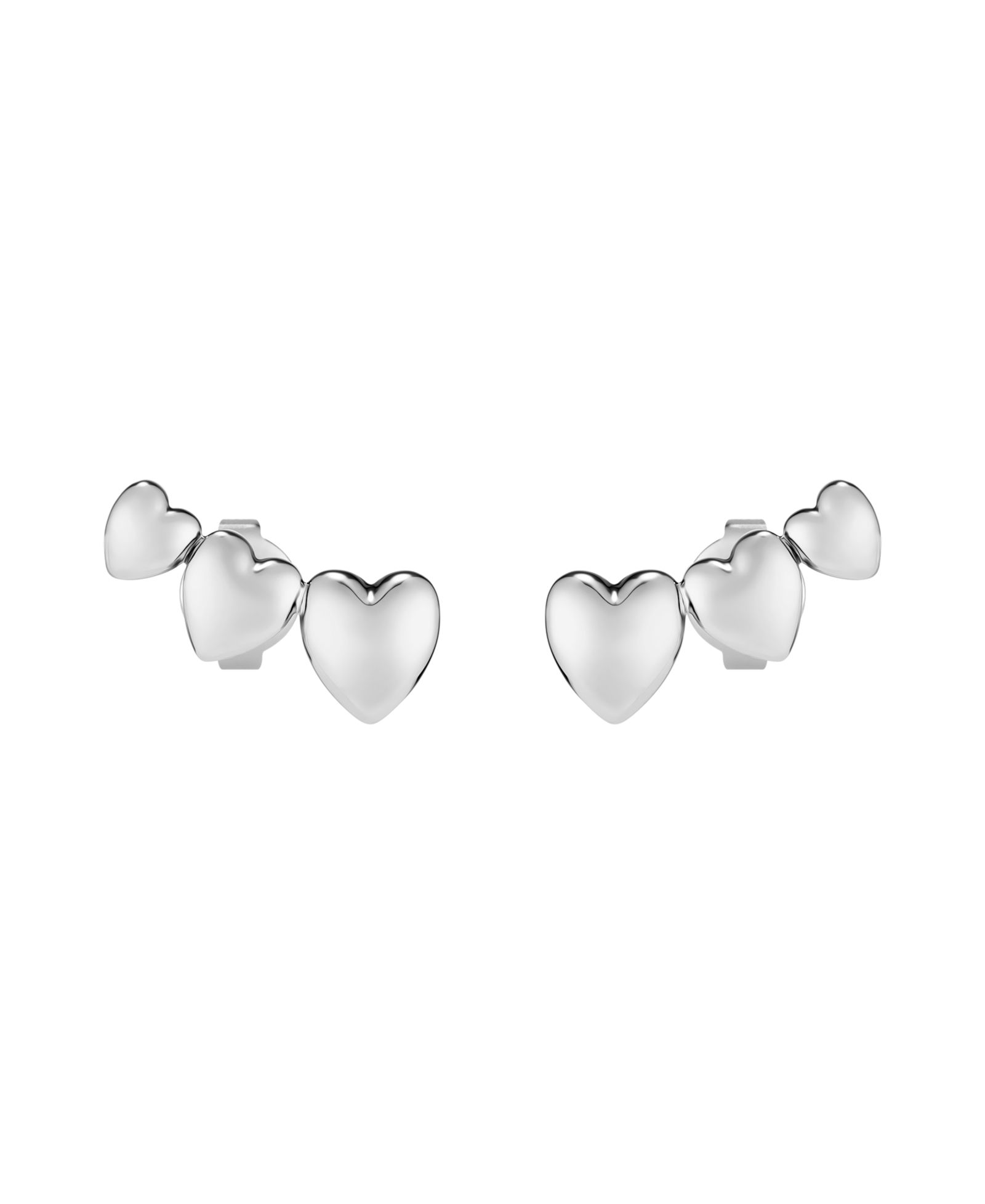 Olivia Burton серьги из нержавеющей стали Silver Tone Mini Heart