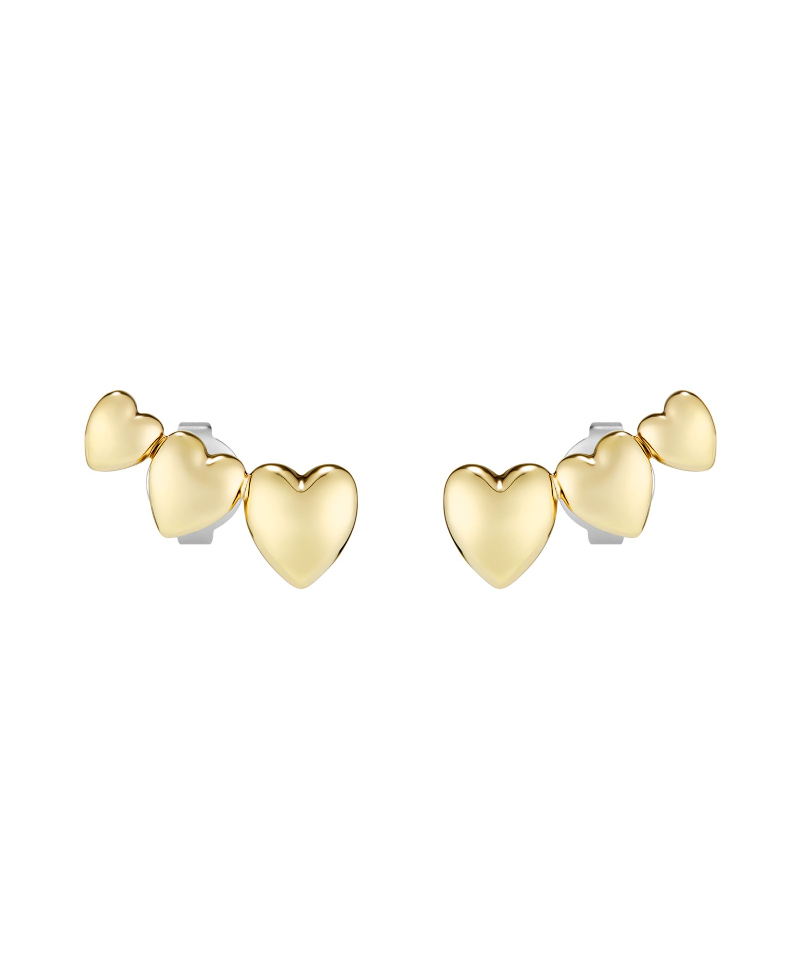 Olivia Burton серьги Mini Heart Gold Tone Stainless Steel