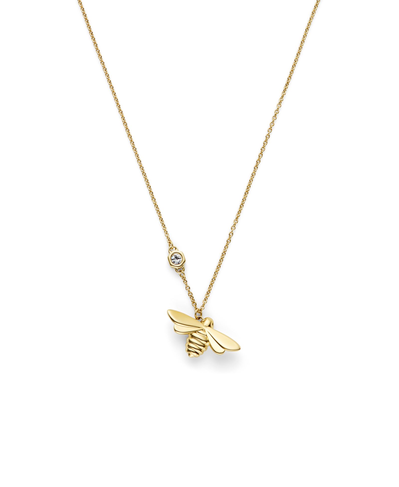 Золотистое стальное ожерелье Olivia Burton Honey Bee Gold Tone