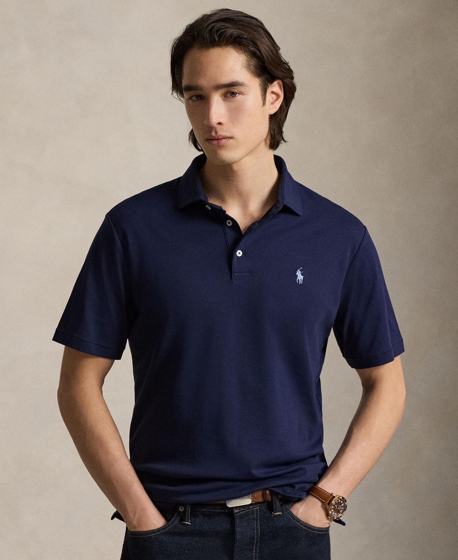 Polo Ralph Lauren классическая хлопковая рубашка поло