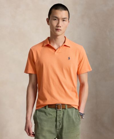 Мужская рубашка-поло Polo Ralph Lauren Standard Fit из хлопка и льна