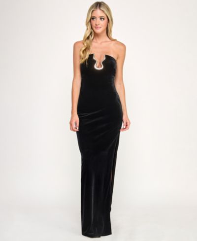 Детское бархатное платье SENI & CADE Strapless Plunge
