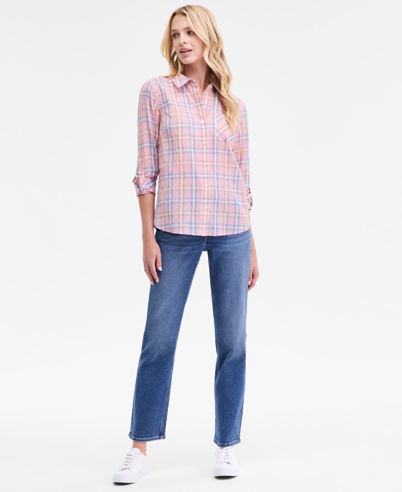 Nautica Jeans Women's Mid-Rise Bay Straight Jeans