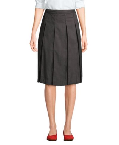 Lands' End Women's Below The Knee Box Pleat Skirt