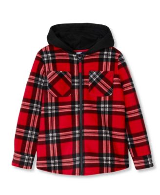 Bright red/multi plaid