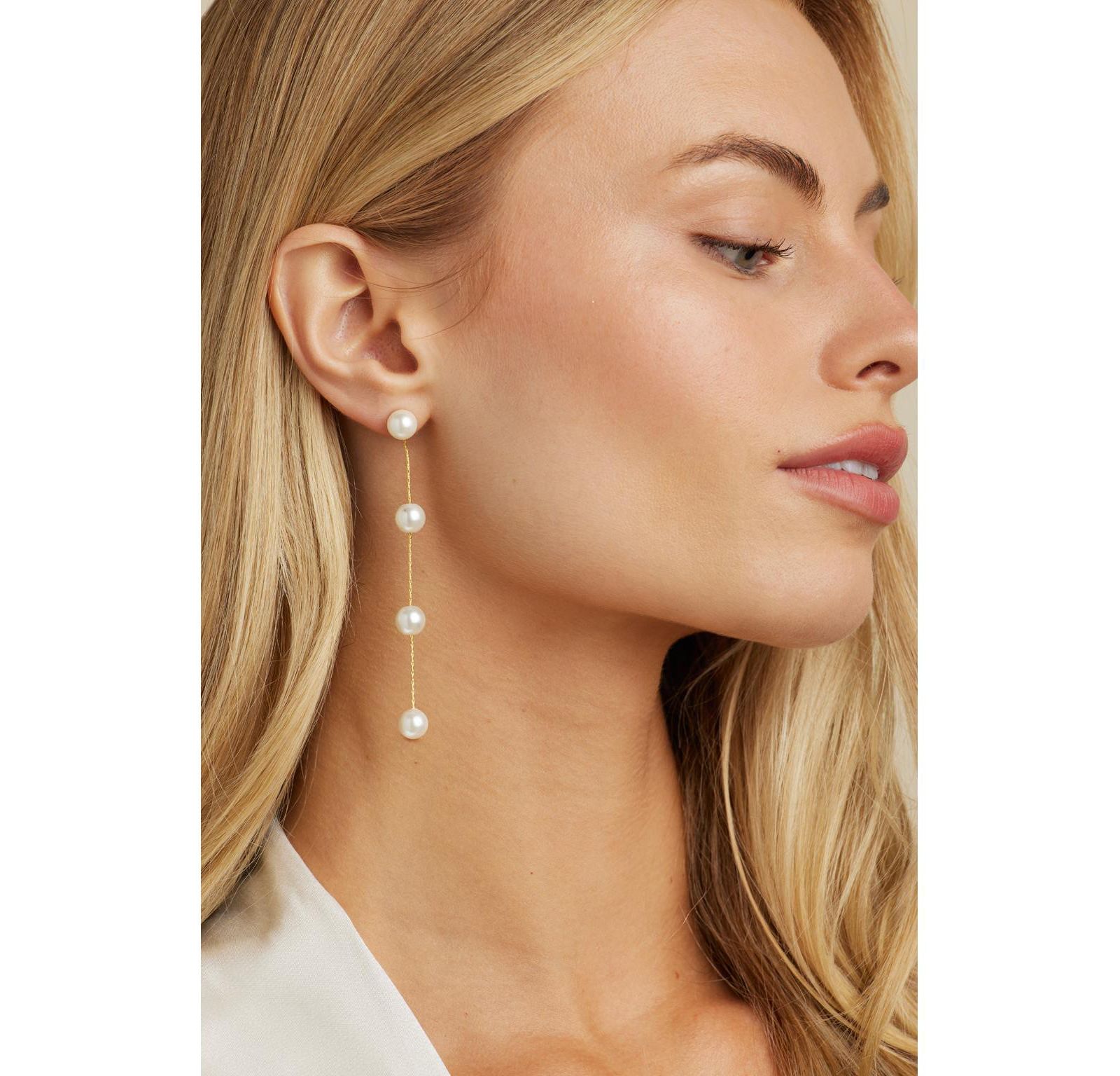 Untamed Petals Серьги с жемчугом Luna Pearl Drop