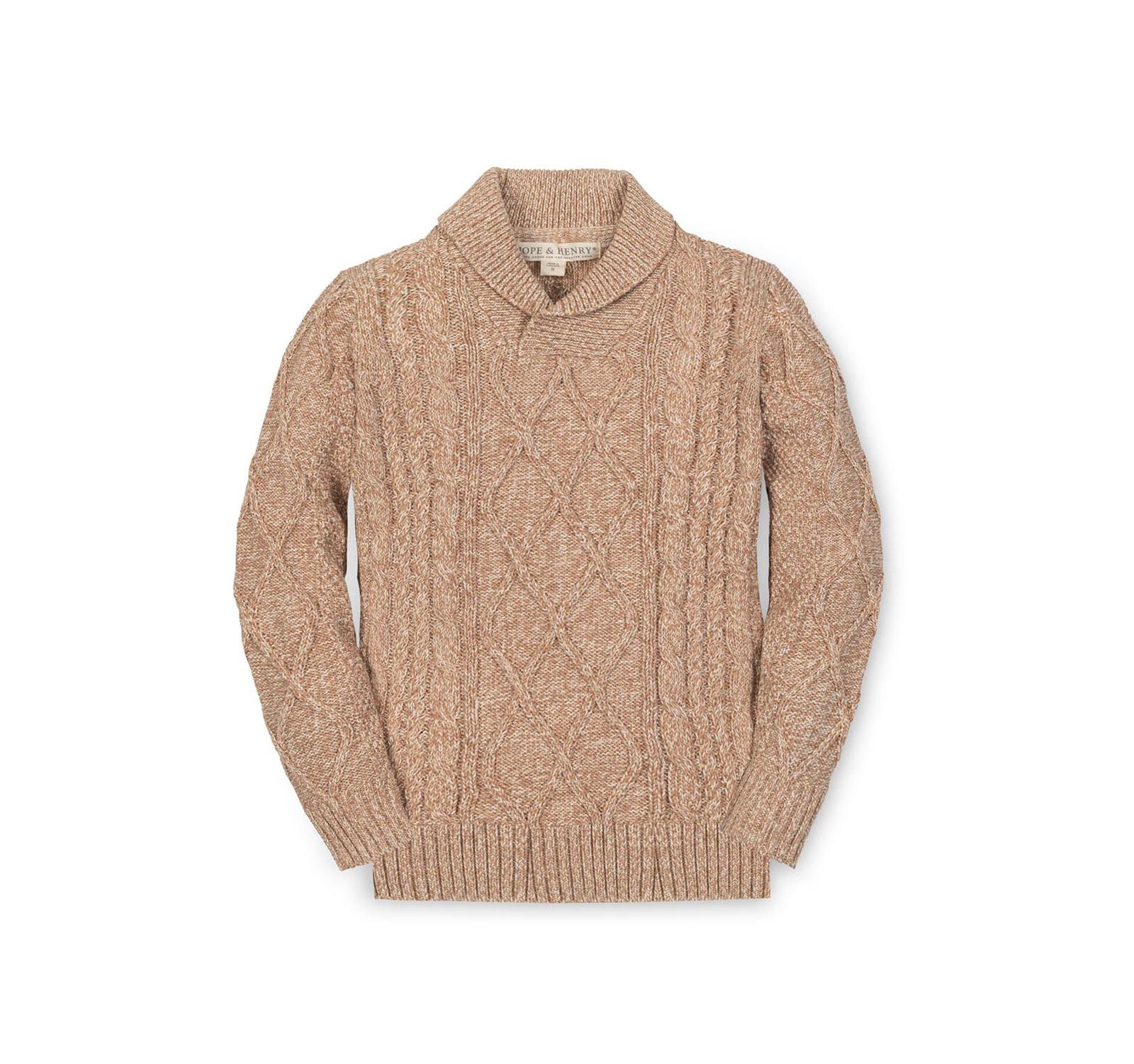 Детский джемпер Hope & Henry Organic Long Sleeve Shawl Collar Cable
