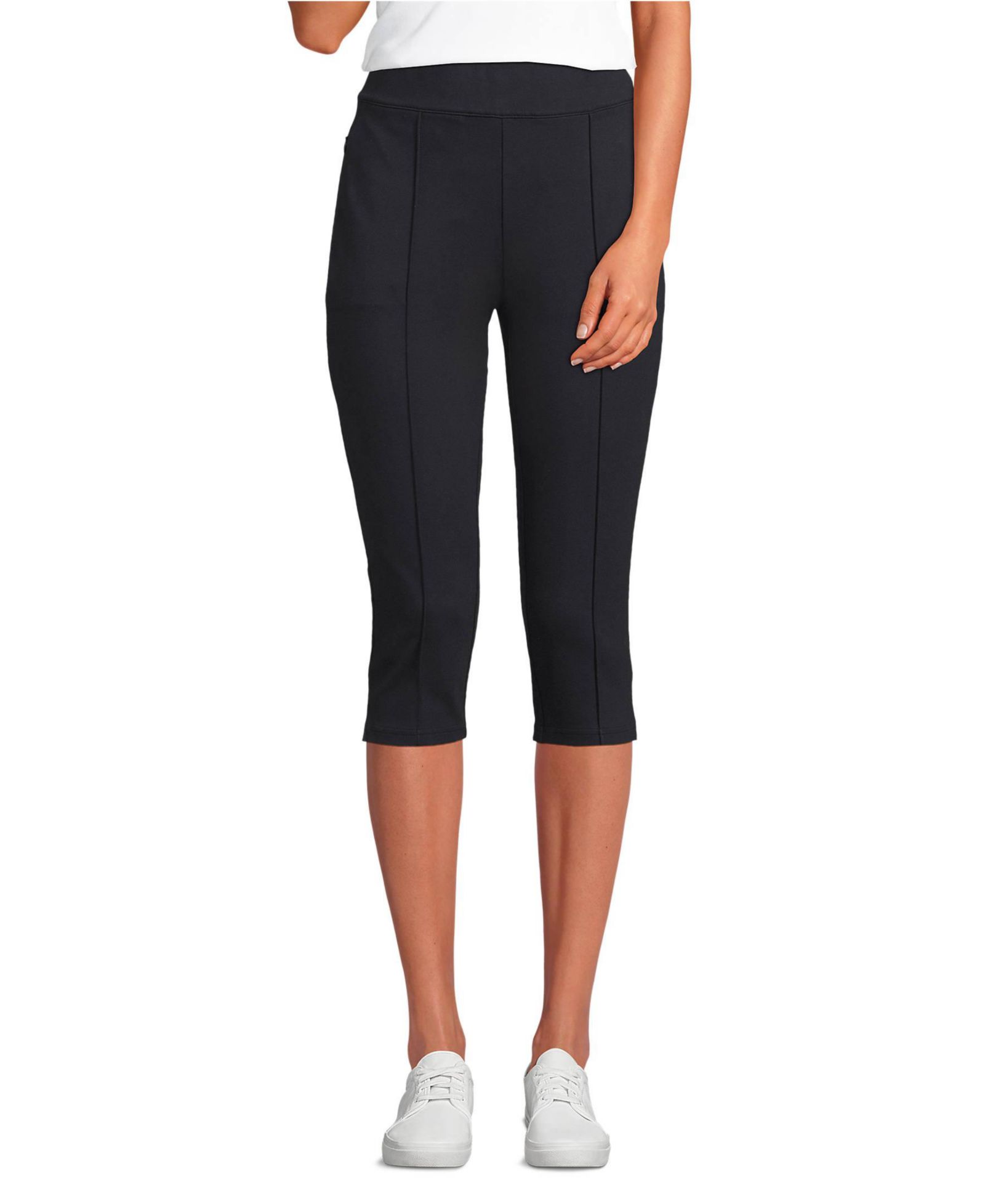 Женские брюки-капри Lands' End Starfish High Rise Pintuck
