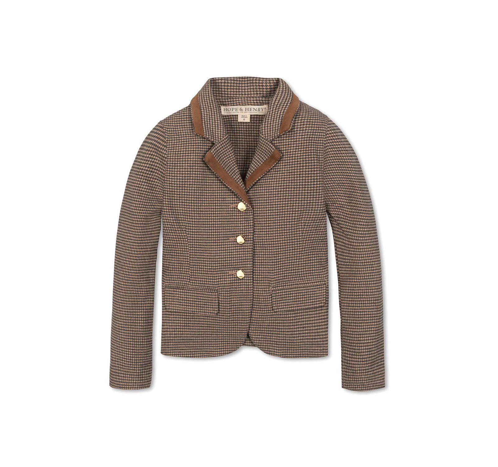 Платье-жакет Hope & Henry Toddler Girls Organic Brushed Cotton Dress Blazer