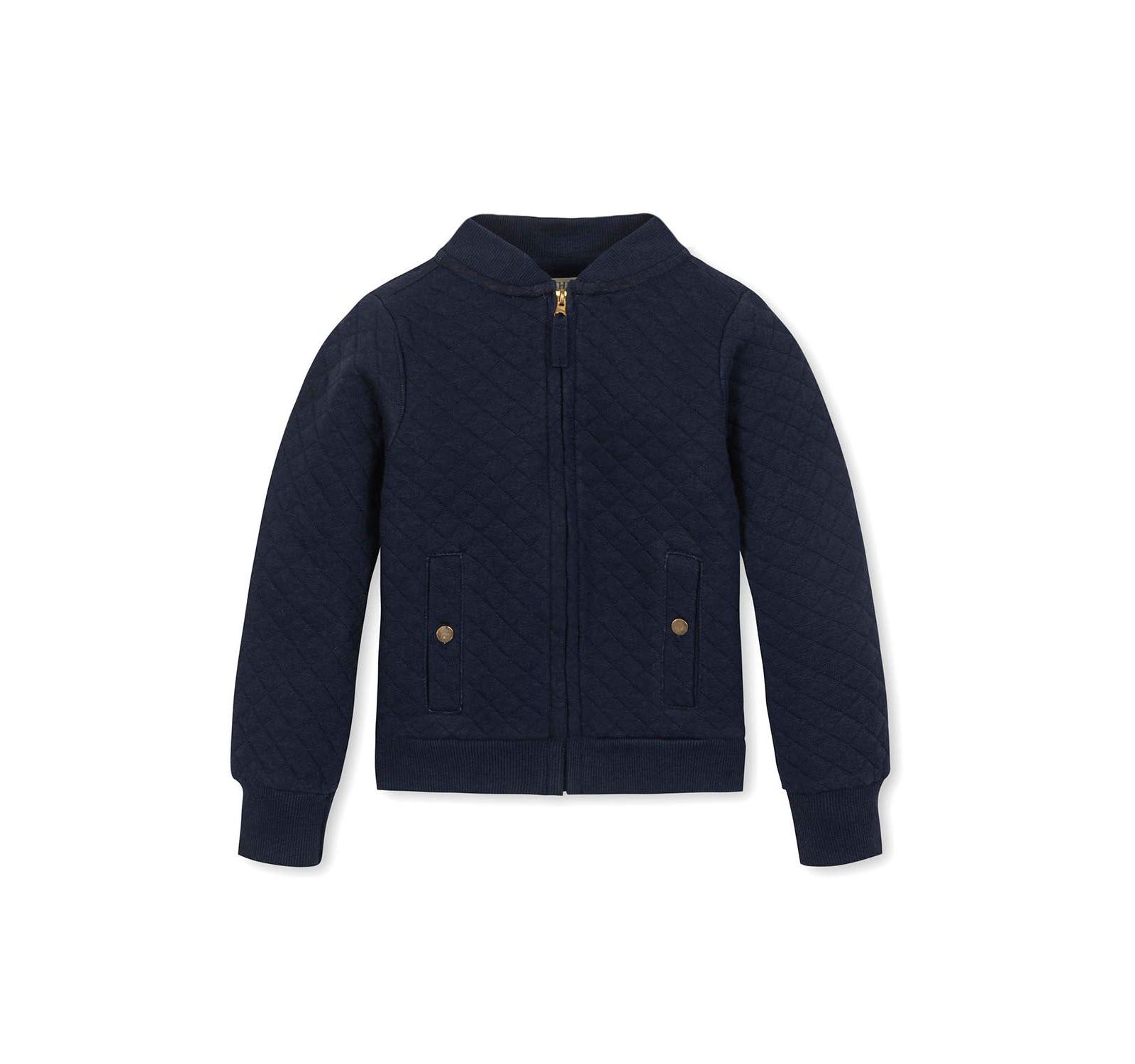 Девочка Hope & Henry Quilted Zip-Up Bomber Jacket