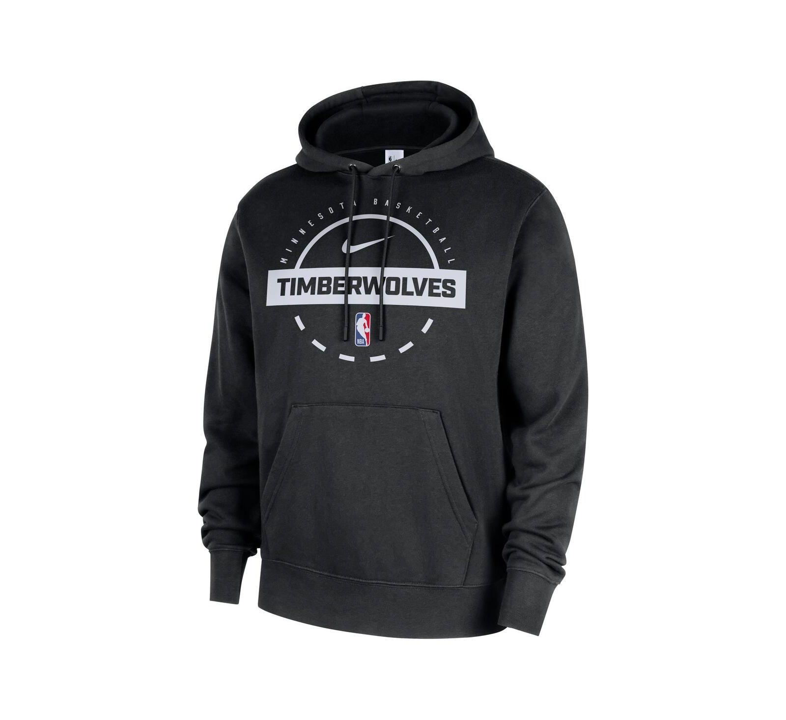 Nike Мужской черный свитшот-худи Minnesota Timberwolves 2025/26 Authentic Practice Club