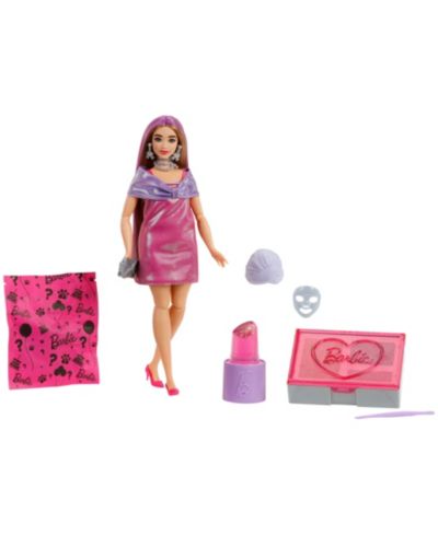 Barbie Party Unboxed Color-Change Sparkle Doll with 10 Surprises, Ages 3+