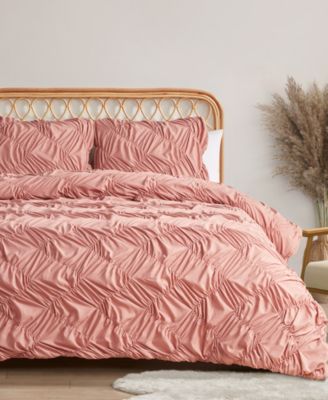 Jessica Simpson Emmy Textured Ruched 3-Pc. Comforter Set, King
