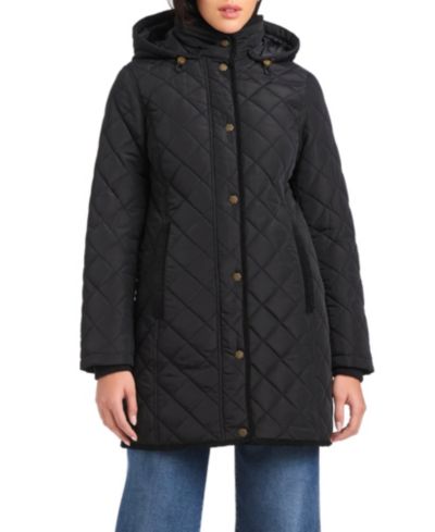 Женское Vince Camuto длинное мини стеганое пальто