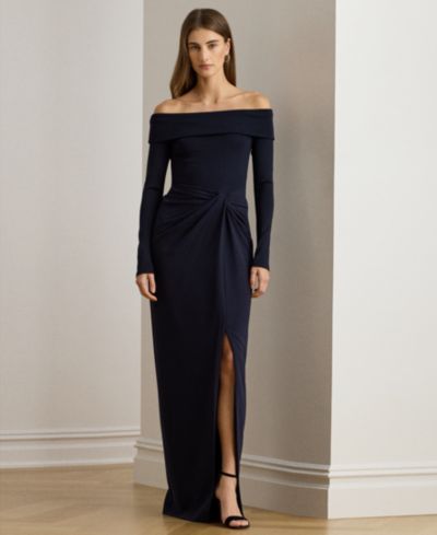 Женское вечернее платье Lauren Ralph Lauren Rib-Knit Off-The-Shoulder