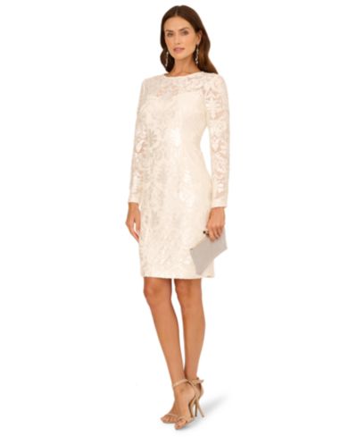 Женское платье Adrianna Papell Women's Burnout Velvet Sheath