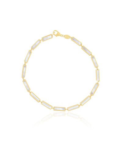 The Lovery Mother of Pearl Bar Bracelet
