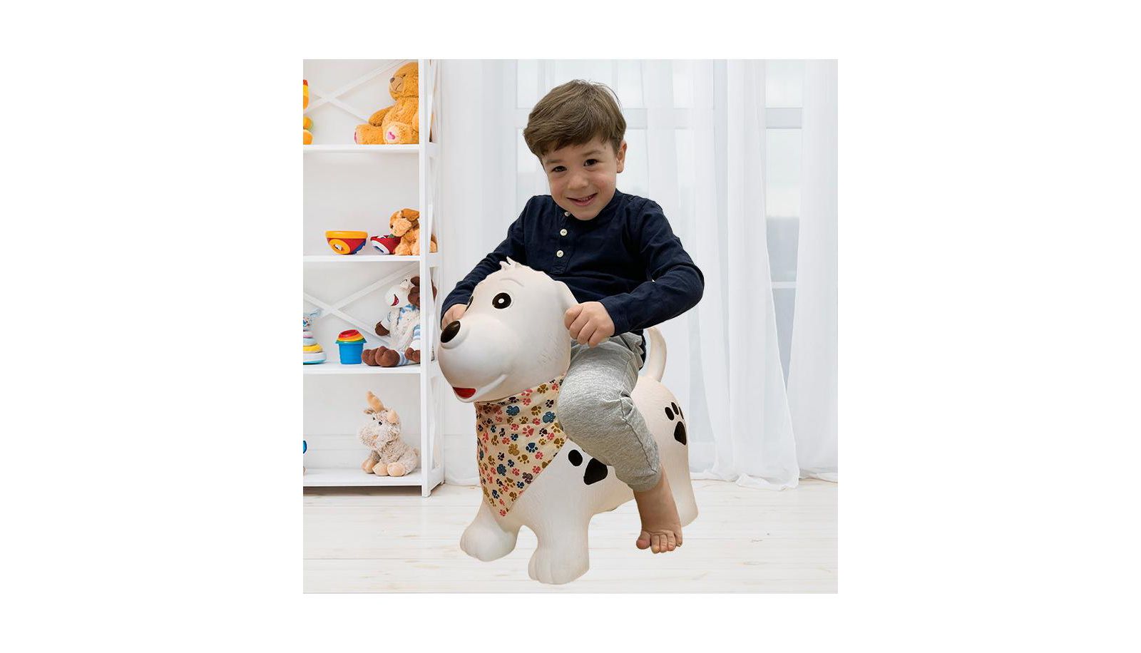 Надувной прыгучий мяч BounceZiez Inflatable Bouncy Ride-On Hopper W/ Pump - Dog