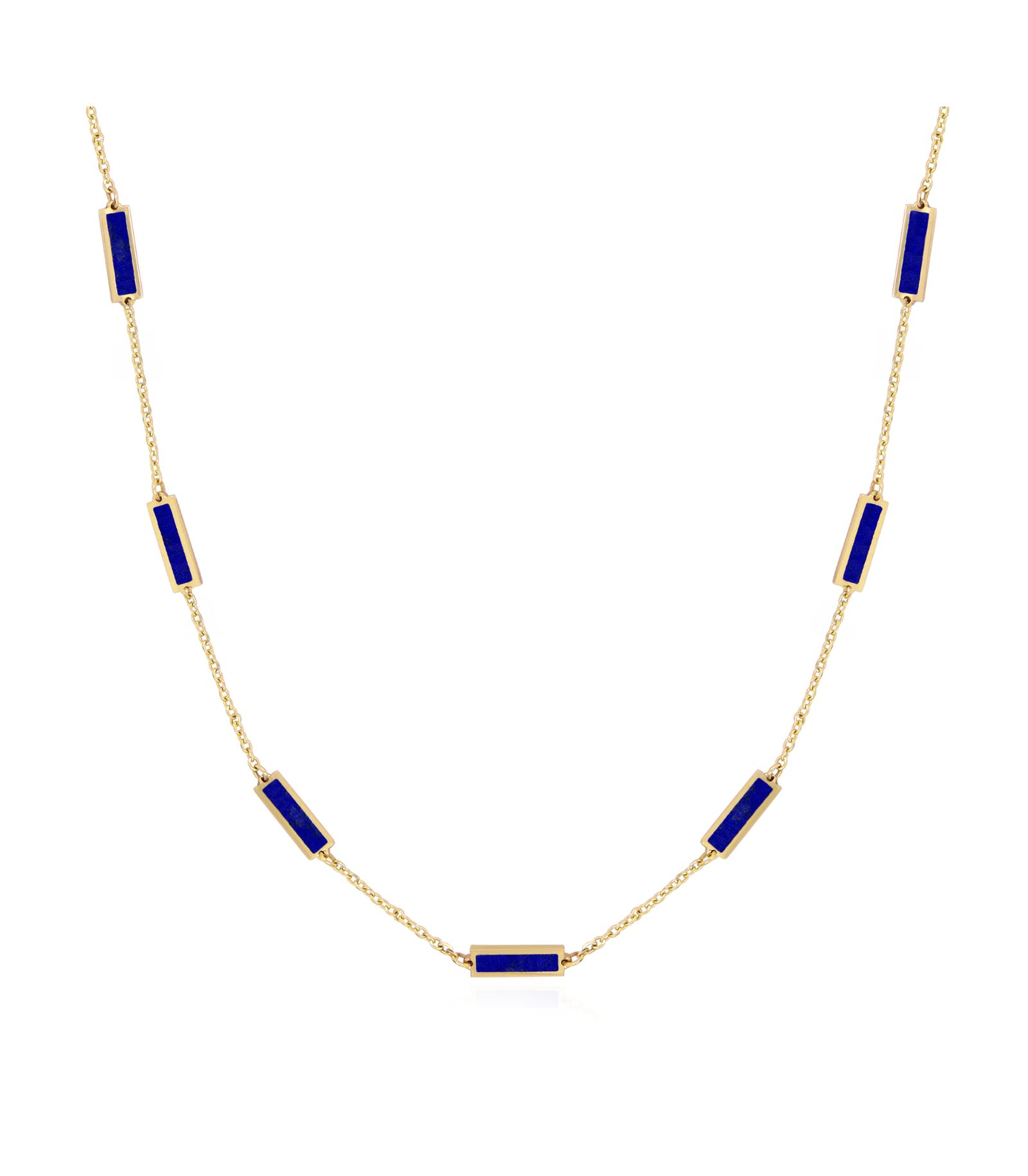 The Lovery Lapis Bar Chain ожерелье