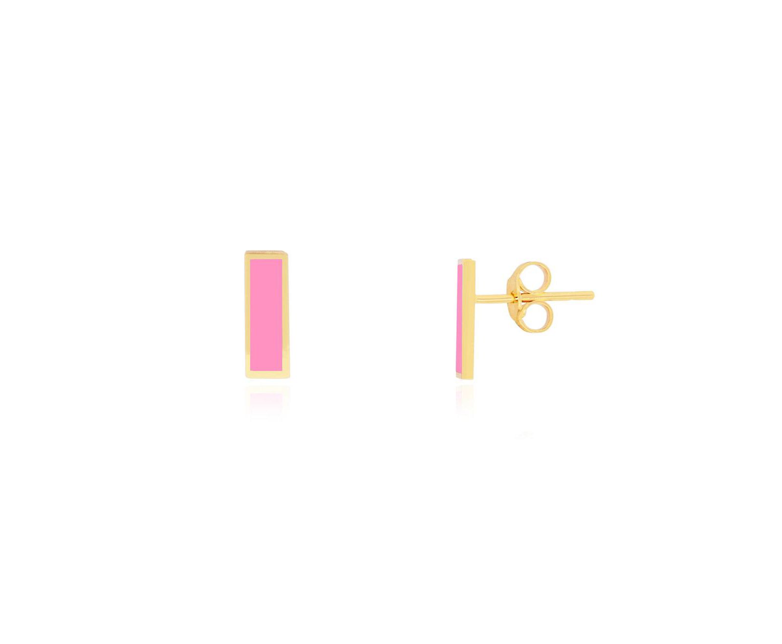 The Lovery Bubblegum Bar Stud Earrings