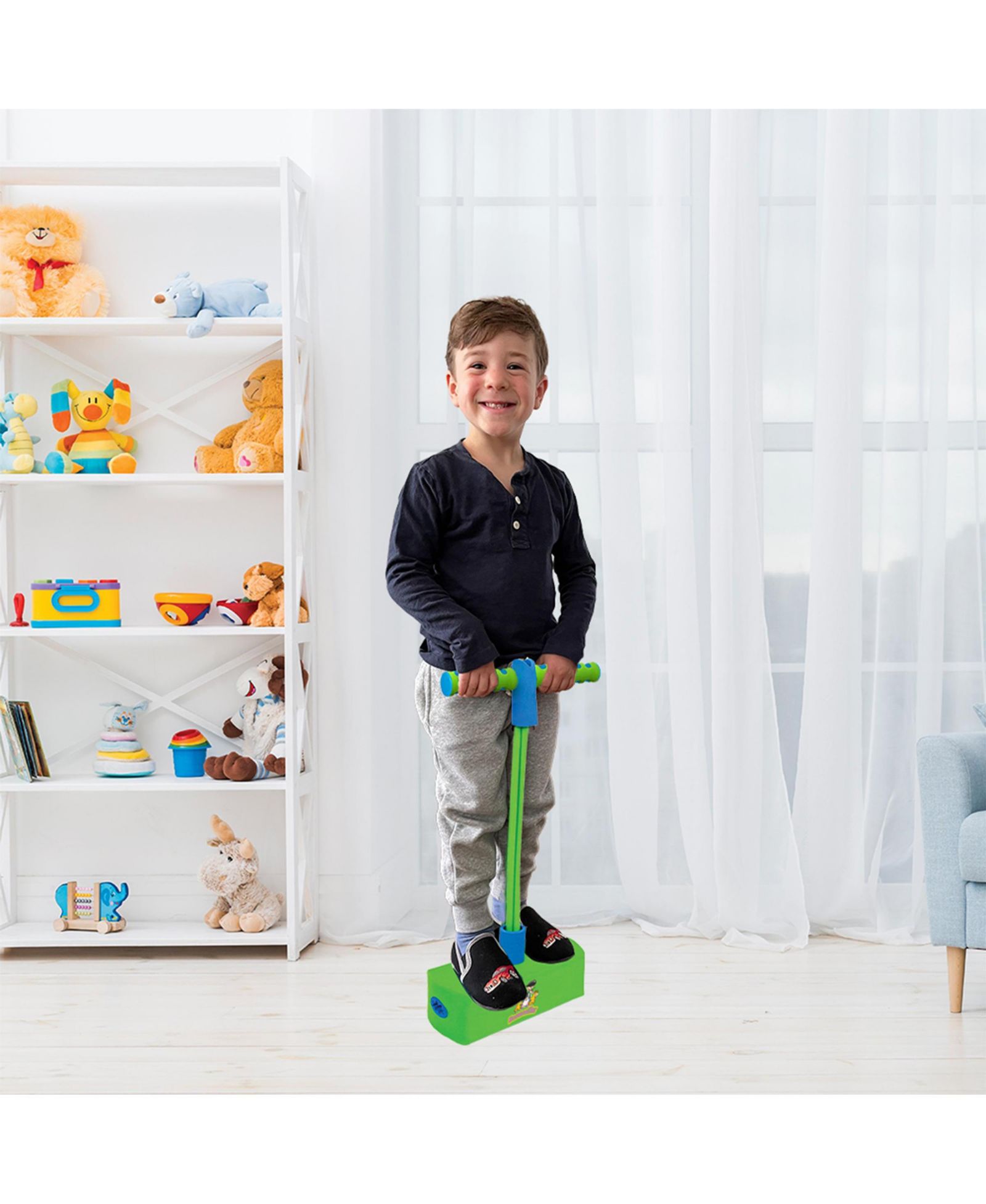 Bounceziez прыгун-пружинка, выдерживает до 250 фунтов, для детей от 3 лет