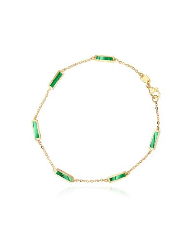 Браслет-цепочка The Lovery Malachite Bar