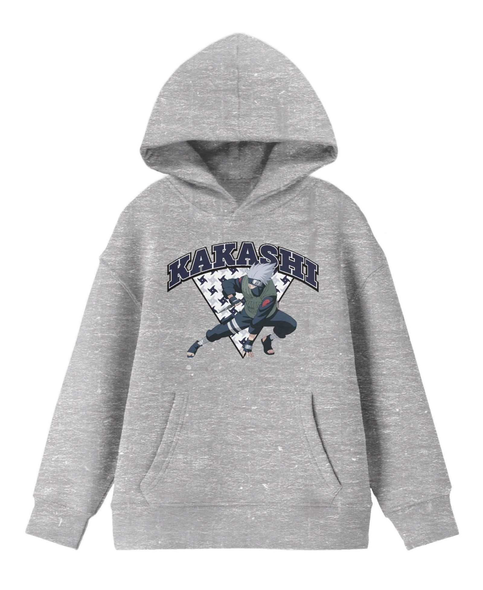 Детское худи Naruto Classic Kakashi Fighting Stance, Heather Gray, XS