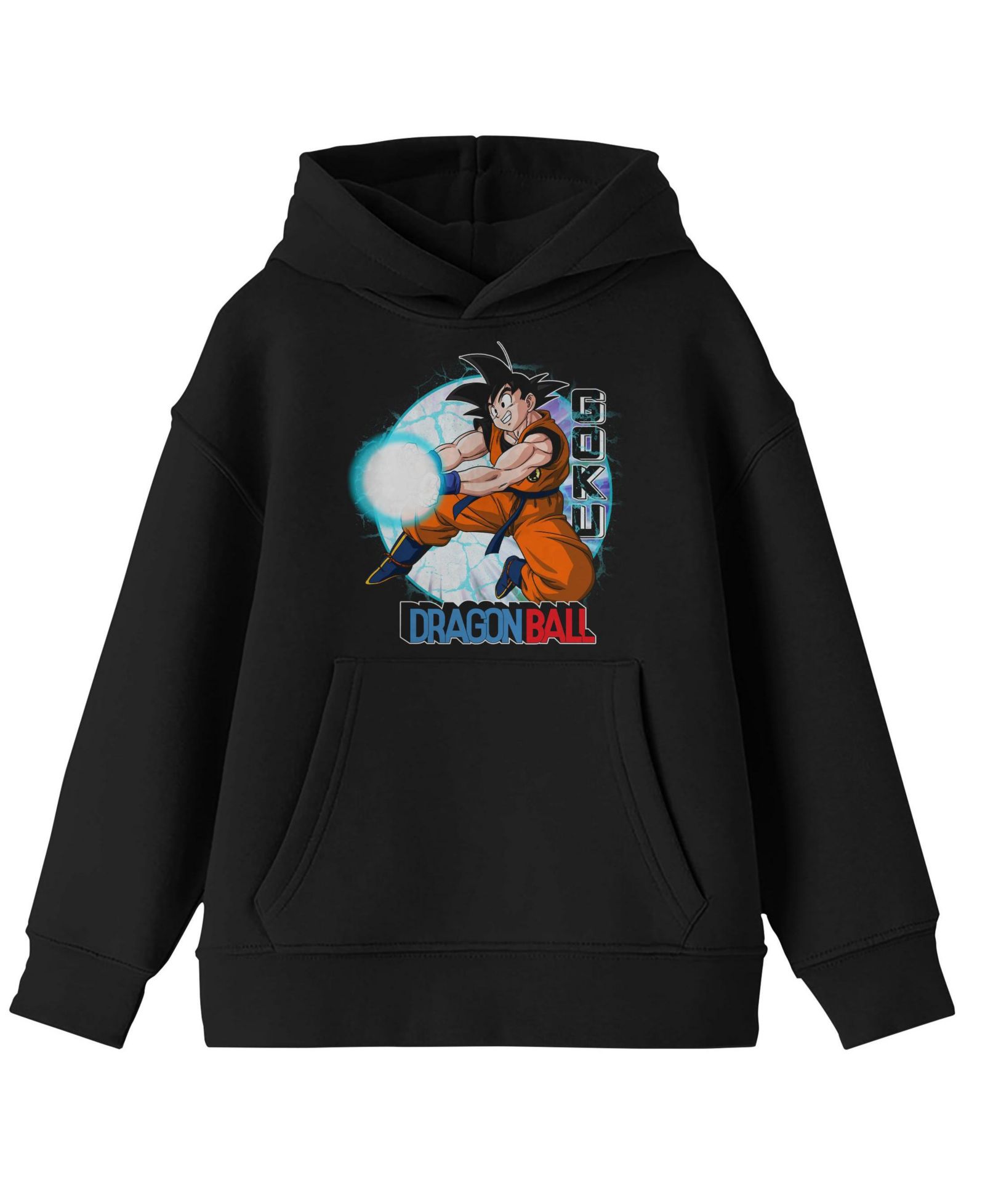 Dragon Ball Z худи Dragon Ball Goku Kamehameha Blast Youth Black Long Sleeve Hooded Sweatshirt-XXL