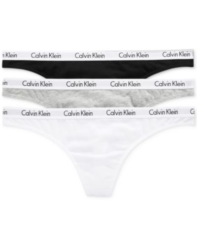Набор нижнего белья Calvin Klein Carousel Cotton 3-Pack Thong, QD3587