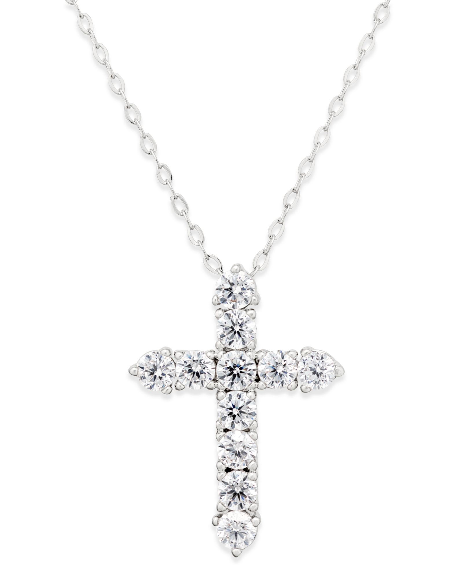Подвеска Eliot Danori Silver-Tone Crystal Cross