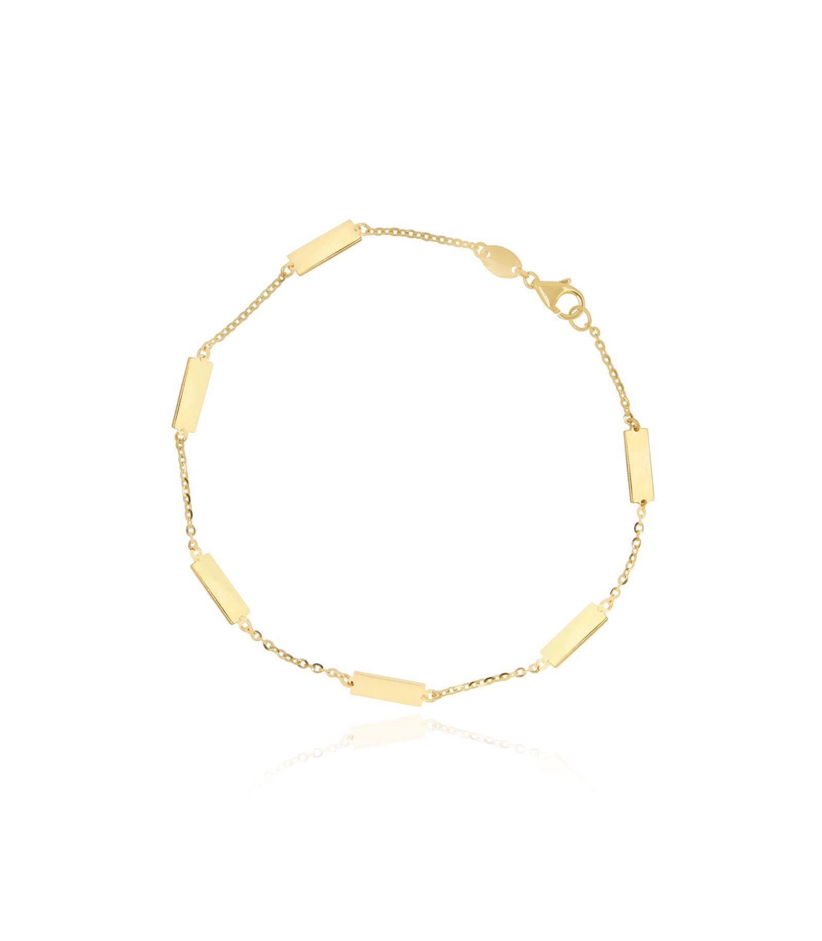 Браслет The Lovery Gold Bar Chain 14K Gold