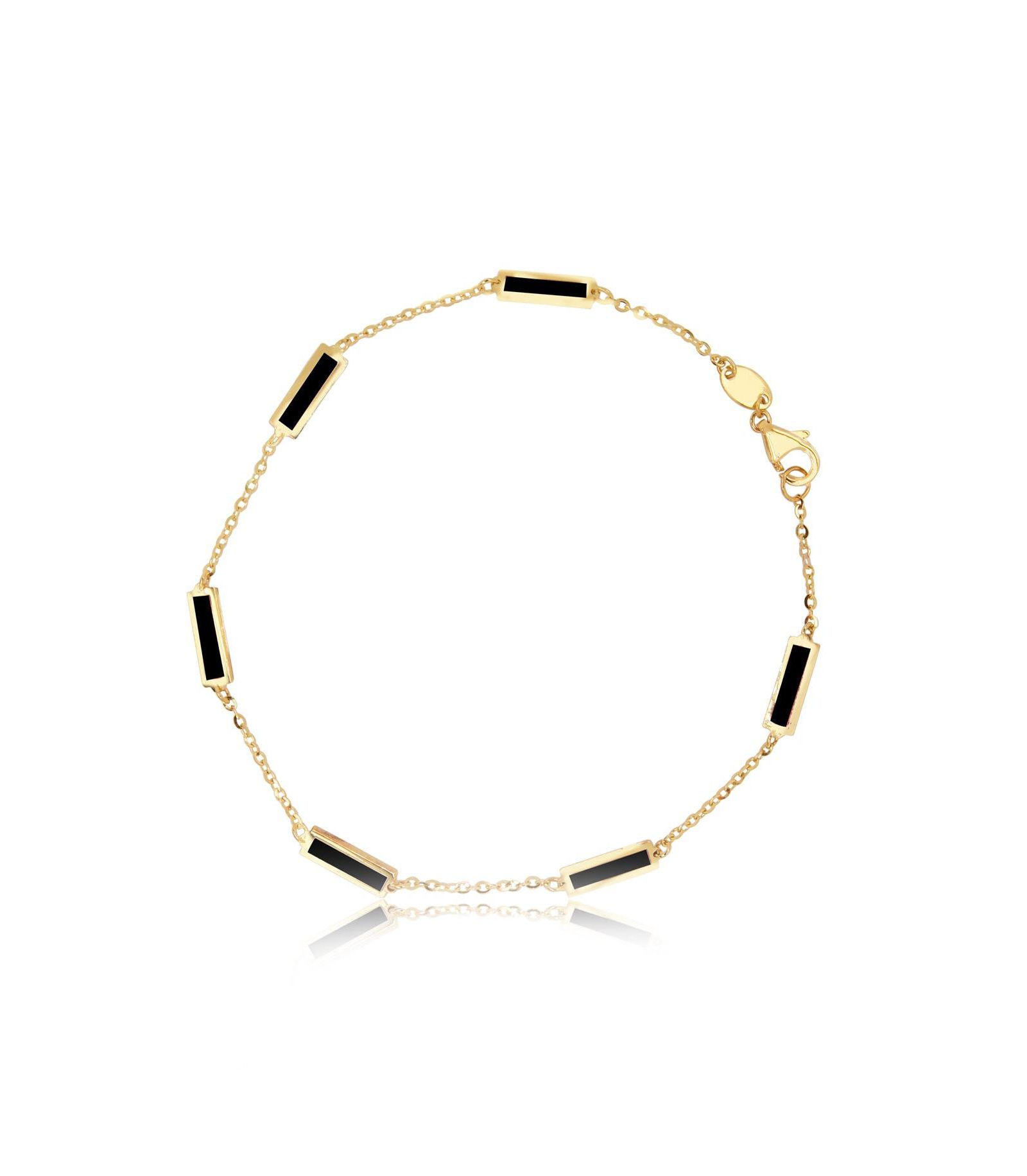 Браслет The Lovery Onyx Bar Chain
