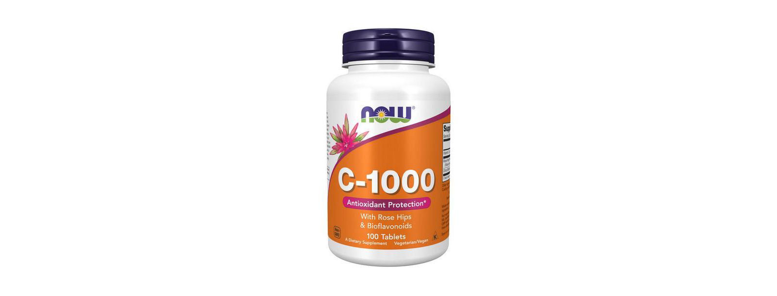 Витамин NOW Foods C-1000 с шиповником, 100 табл
