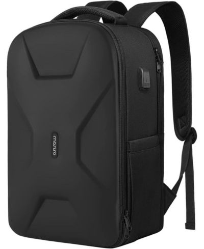MOSISO 35L Waterproof Hardshell Laptop Backpack - Anti-Theft 15.6-16" Business Travel Bag w/USB Charging Port & Luggage Strap