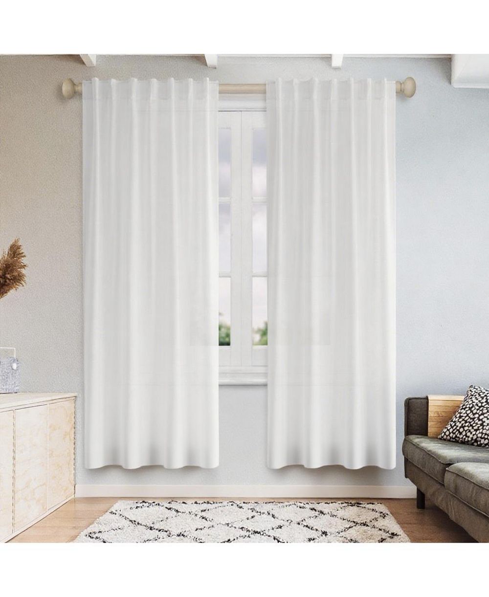 Светопропускающие шторы Awesome Home Linen Blend (2 панели)