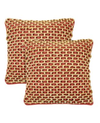 Декоративные подушки Boho Living Jada Jute, набор из 2 штук, 18" x 18"