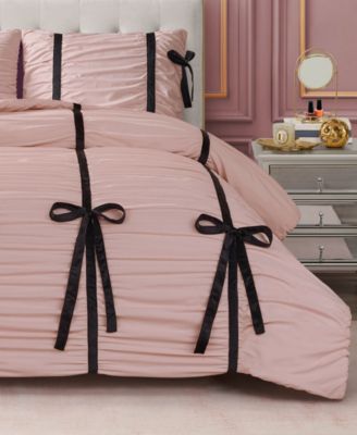 Комплект из 3-х покрывал Juicy Couture Amelie Velvet Bows Ruched Full/Queen