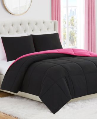 Juicy Couture Box Stitch Reversible 3-Pc. Comforter Set, King